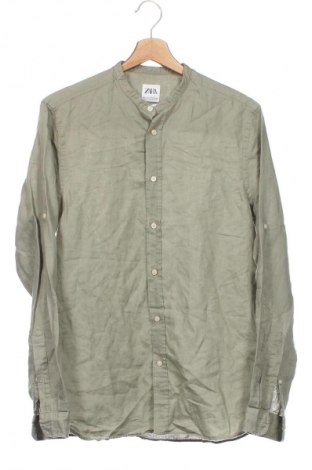 Мъжка риза Zara, Размер S, Цвят Зелен, Цена 34,00 лв.