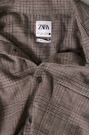 Мъжка риза Zara, Размер S, Цвят Сив, Цена 17,00 лв.