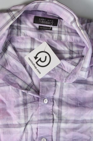 Мъжка риза Zara Man, Размер M, Цвят Многоцветен, Цена 17,00 лв.