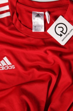Мъжка тениска Adidas, Размер L, Цвят Червен, Цена 27,00 лв.