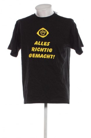 Męski T-shirt B&C Collection, Rozmiar L, Kolor Czarny, Cena 41,58 zł