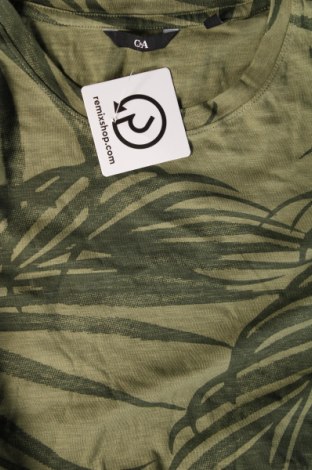 Мъжка тениска C&A, Размер L, Цвят Зелен, Цена 13,00 лв.