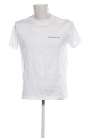 Herren T-Shirt Calvin Klein Jeans, Größe M, Farbe Weiß, Preis € 39,69