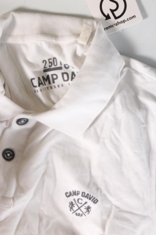 Tricou de bărbați Camp David, Mărime XL, Culoare Alb, Preț 74,02 Lei