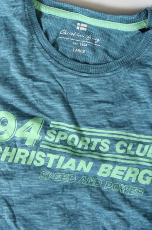 Męski T-shirt Christian Berg, Rozmiar S, Kolor Niebieski, Cena 63,97 zł