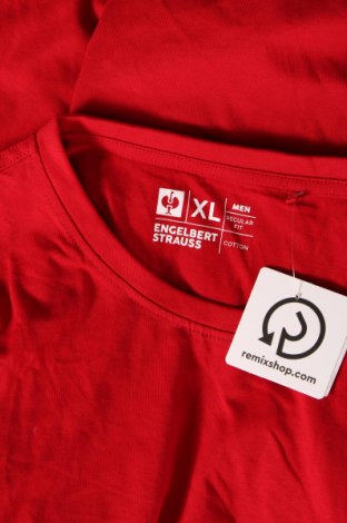 Męski T-shirt Engelbert Strauss, Rozmiar XL, Kolor Czerwony, Cena 44,78 zł
