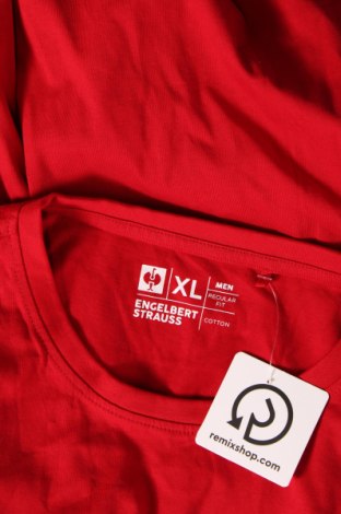 Męski T-shirt Engelbert Strauss, Rozmiar XL, Kolor Czerwony, Cena 42,54 zł