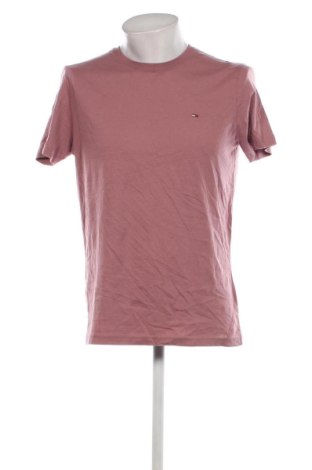 Herren T-Shirt Hilfiger Denim, Größe L, Farbe Aschrosa, Preis 22,48 €