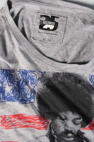 Мъжка тениска Hollywould, Размер XL, Цвят Сив, Цена 25,00 лв.
