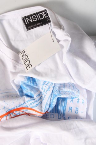 Męski T-shirt Inside, Rozmiar S, Kolor Biały, Cena 55,97 zł