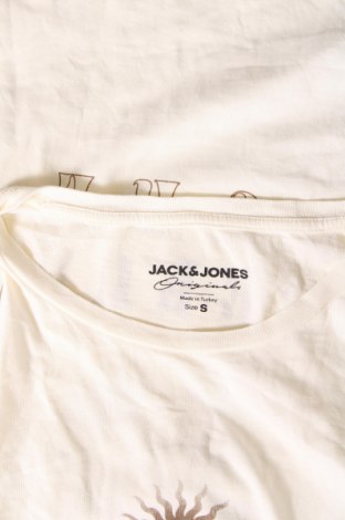 Ανδρικό t-shirt Jack & Jones, Μέγεθος S, Χρώμα Εκρού, Τιμή 11,13 €