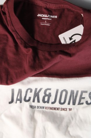 Ανδρικό t-shirt Jack & Jones, Μέγεθος L, Χρώμα Κόκκινο, Τιμή 11,13 €