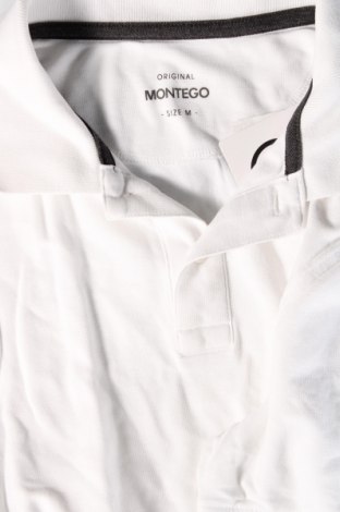 Мъжка тениска Montego, Размер M, Цвят Бял, Цена 12,00 лв.