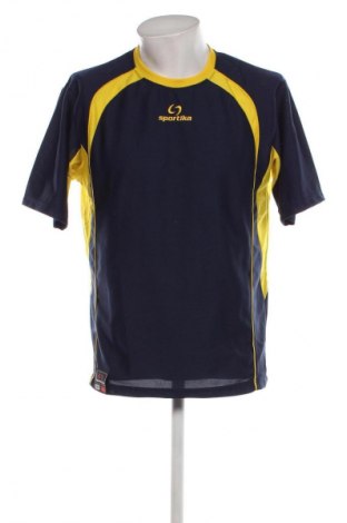 Ανδρικό t-shirt Sportika, Μέγεθος L, Χρώμα Μπλέ, Τιμή 8,04 €