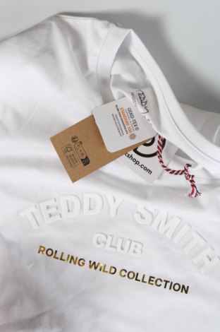 Męski T-shirt Teddy Smith, Rozmiar M, Kolor Biały, Cena 82,63 zł