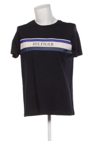 Męski T-shirt Tommy Hilfiger, Rozmiar XL, Kolor Niebieski, Cena 157,99 zł