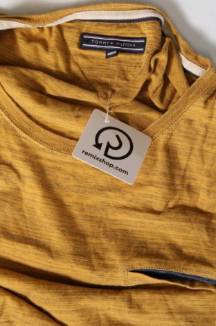 Мъжка тениска Tommy Hilfiger, Размер XL, Цвят Жълт, Цена 34,00 лв.