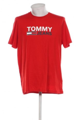 Pánske tričko  Tommy Jeans, Veľkosť XXL, Farba Červená, Cena  21,59 €