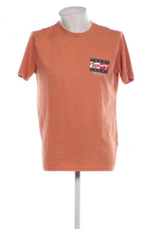 Herren T-Shirt Tommy Jeans, Größe M, Farbe Orange, Preis 37,86 €