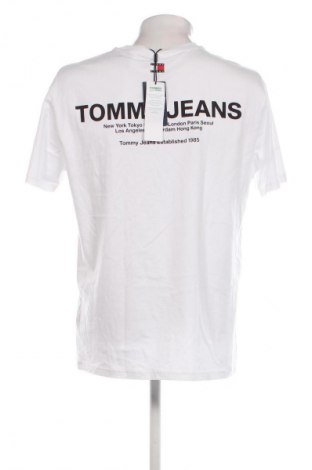 Férfi póló Tommy Jeans, Méret L, Szín Fehér, Ár 13 599 Ft