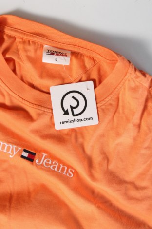 Pánske tričko  Tommy Jeans, Veľkosť L, Farba Oranžová, Cena  17,75 €