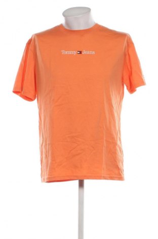 Herren T-Shirt Tommy Jeans, Größe L, Farbe Orange, Preis 23,29 €