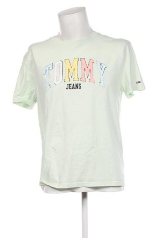 Pánske tričko  Tommy Jeans, Veľkosť L, Farba Zelená, Cena  17,75 €