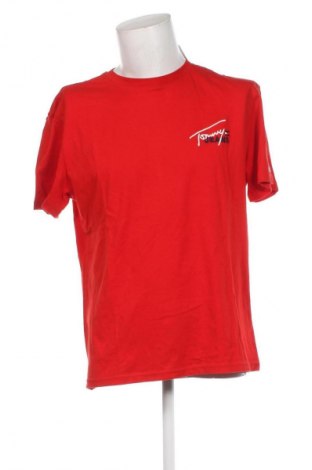 Ανδρικό t-shirt Tommy Jeans, Μέγεθος XL, Χρώμα Κόκκινο, Τιμή 23,49 €