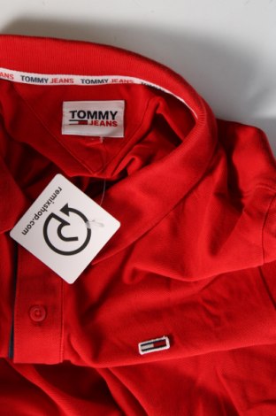 Мъжка тениска Tommy Jeans, Размер L, Цвят Червен, Цена 34,49 лв.