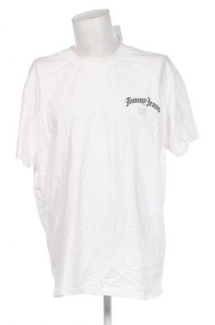 Ανδρικό t-shirt Tommy Jeans, Μέγεθος 3XL, Χρώμα Λευκό, Τιμή 33,49 €