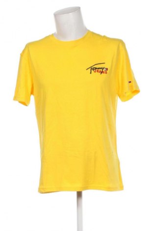 Ανδρικό t-shirt Tommy Jeans, Μέγεθος L, Χρώμα Κίτρινο, Τιμή 28,49 €