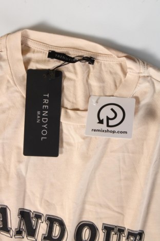 Pánske tričko  Trendyol, Veľkosť S, Farba Béžová, Cena  15,98 €