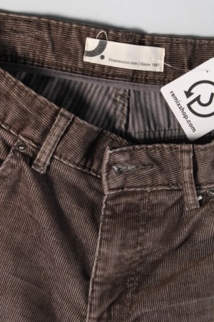 Ανδρικό κοτλέ παντελόνι Dressmann, Μέγεθος L, Χρώμα Γκρί, Τιμή 10,14 €