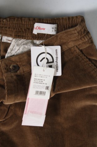 Pantaloni raiați de bărbați S.Oliver, Mărime S, Culoare Bej, Preț 64,99 Lei