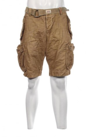 Мъжки къс панталон Superdry, Размер XXL, Цвят Бежов, Цена 34,00 лв.