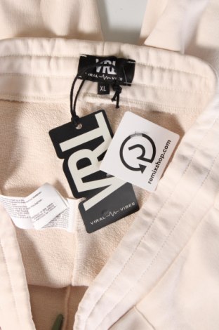 Ανδρικό κοντό παντελόνι Viral Vibes, Μέγεθος XL, Χρώμα Εκρού, Τιμή 15,98 €