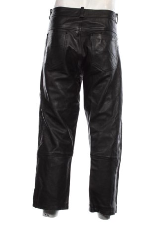 Męskie spodnie skórzane, Rozmiar XL, Kolor Czarny, Cena 188,23 zł