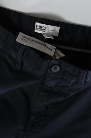 Męskie spodnie Burton of London, Rozmiar L, Kolor Niebieski, Cena 111,55 zł