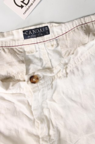 Pantaloni de bărbați Canda, Mărime L, Culoare Alb, Preț 95,39 Lei