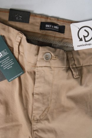 Herrenhose Only & Sons, Größe S, Farbe Beige, Preis 10,99 €