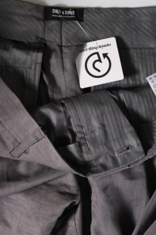 Herrenhose Only & Sons, Größe L, Farbe Grau, Preis € 2,99