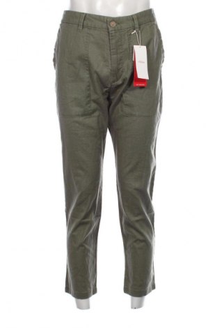 Мъжки панталон S.Oliver, Размер M, Цвят Зелен, Цена 41,85 лв.