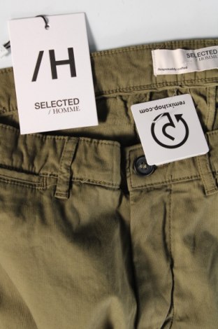 Męskie spodnie Selected Homme, Rozmiar L, Kolor Zielony, Cena 158,33 zł