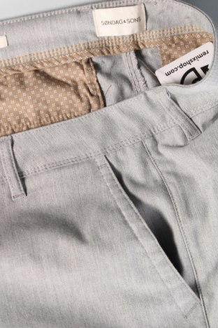 Мъжки панталон Sondag & Sons, Размер L, Цвят Сив, Цена 17,60 лв.