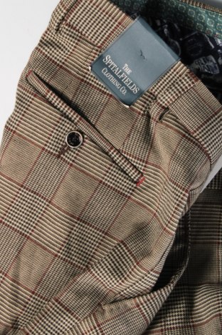 Męskie spodnie The Spitalfields Shirt Co, Rozmiar XL, Kolor Brązowy, Cena 41,58 zł
