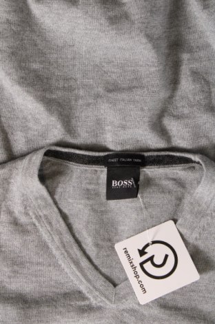 Ανδρικό πουλόβερ BOSS, Μέγεθος L, Χρώμα Γκρί, Τιμή 55,08 €