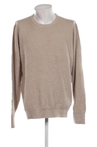 Мъжки пуловер Bruun & Stengade, Размер XXL, Цвят Бежов, Цена 98,00 лв.