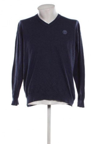 Мъжки пуловер Carlo Colucci, Размер L, Цвят Син, Цена 62,00 лв.
