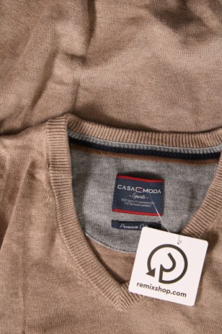 Мъжки пуловер Casa Moda, Размер M, Цвят Бежов, Цена 31,00 лв.