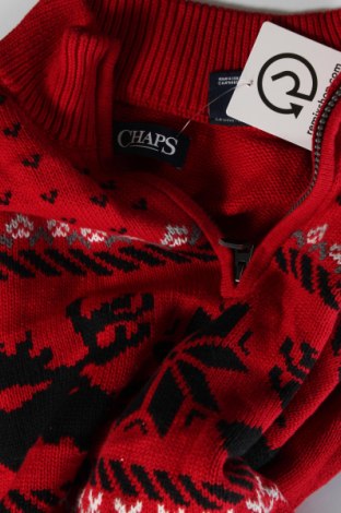 Ανδρικό πουλόβερ Chaps, Μέγεθος L, Χρώμα Κόκκινο, Τιμή 11,66 €